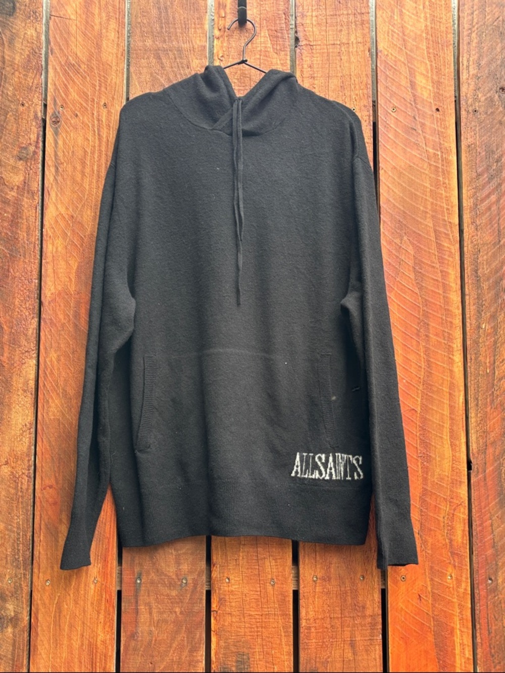 AllSaints Black Logo Sweatshirt - Medium